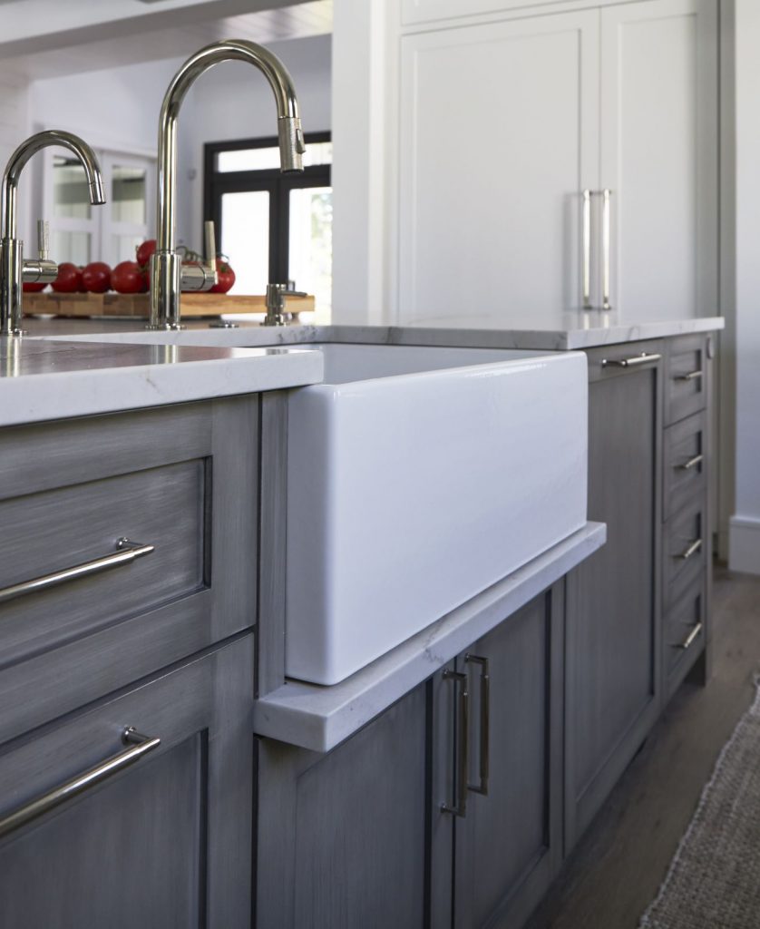 Farmhouse sink in custom home Naples Florida